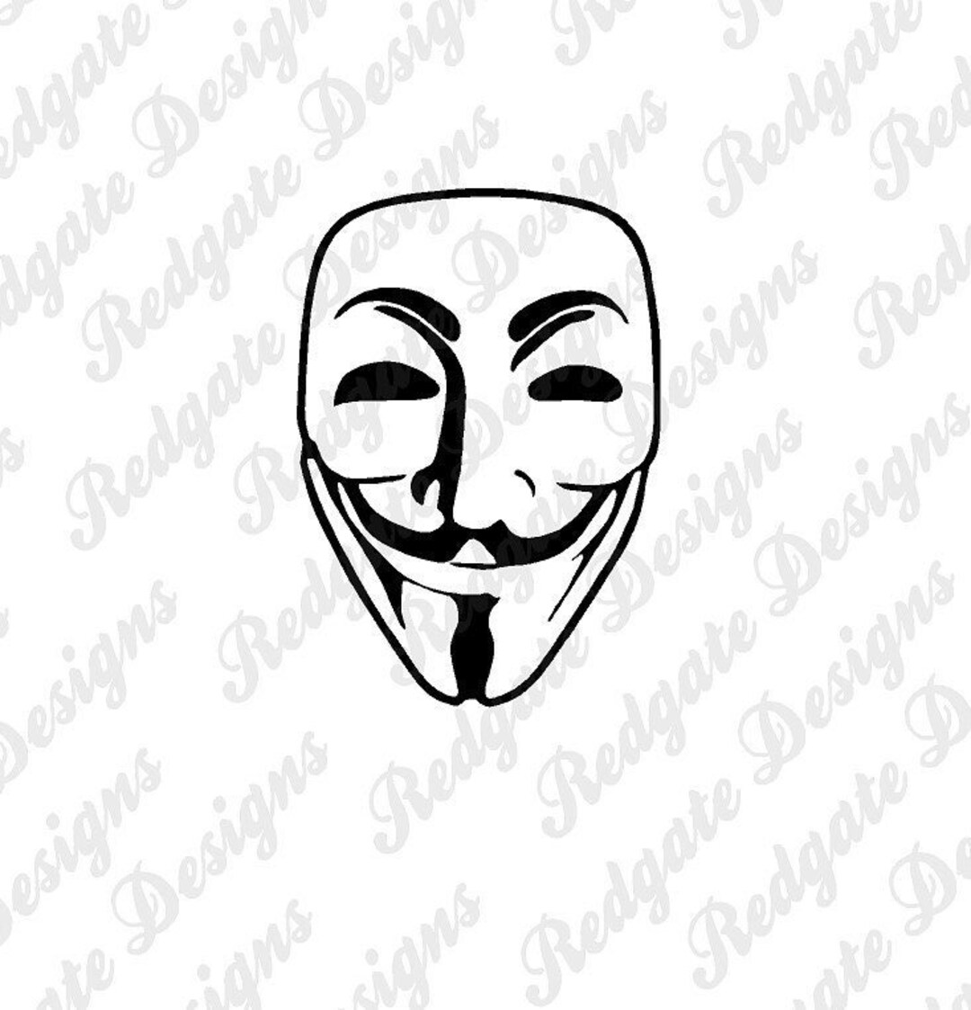 STICKER, V FOR VENDETTA ANONYMOUS JDM DECAL - NDE STORE