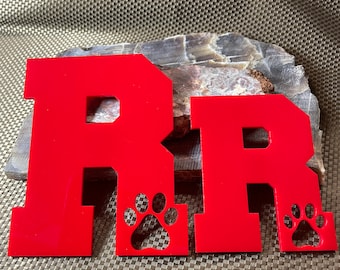 Laser Cut Acrylic Roswell Paw Magnet. Various Sizes