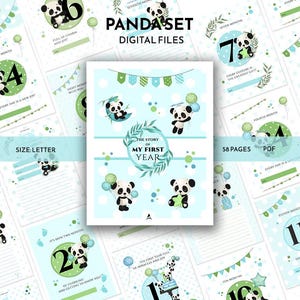 Cartes d’étape pour bébé - Livre de mémoire imprimable - Téléchargement numérique - Journal de première année - Souvenir du nouveau-né - Téléchargement instantané - cartes d’étape