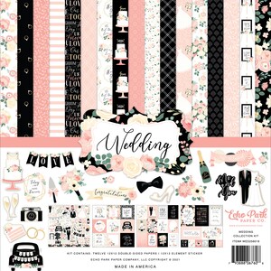Wedding Collection from Echo Park for Scrapbooking, Cardmaking, or Paper Crafts