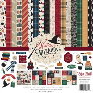 Witches and Wizards Collection for Scrapbooking, Cardmaking, or Paper Crafts