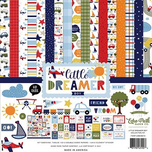 Collezione Little Dreamer Boy da Echo Park Scrapbooking, Cardmaking o Paper Crafts