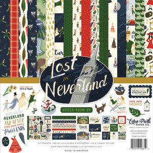 Lost in Neverland - Echo Park Collection für Scrapbooking, Cardmaking oder Paper Crafts