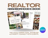 Realtor Template Neighborhood E-Book Canva Local Guide Lead Magnet