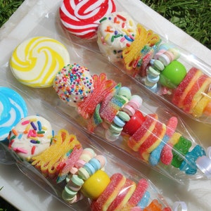 New! The Ultimate Candy Kabob (set of 3) |Handcrafted in Maine |Party Favors, Teen Presents, Birthday Party ideas, Boy Gifts, Popular Candy