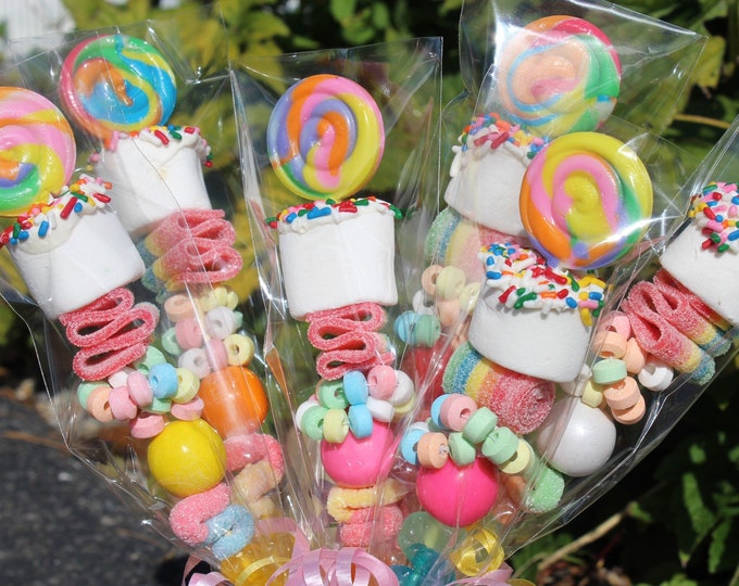 10 Birthday Sprinkles Candy Kabobs | FREE GIFT with PURCHASE | Party Favors, Bridal/Baby Shower Gifts, Wedding, Summer, Goody Bag