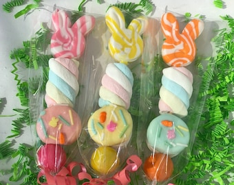 New! Easter Bunny Trio (quantity of 3) |Made in Maine| Easter Basket Candy, Treats and Sweets, Birthday Party