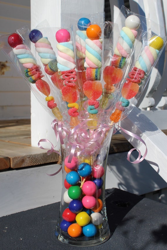 Buy 20 Classic Candy Kabobs Colorful Candy Handmade in Maine Birthday Party  Favors, Baby, Bridal Shower Sweets, Corporate Events Online in India 
