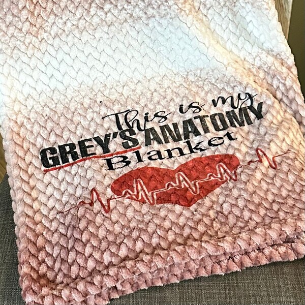 Greys Anatomy Blanket Etsy