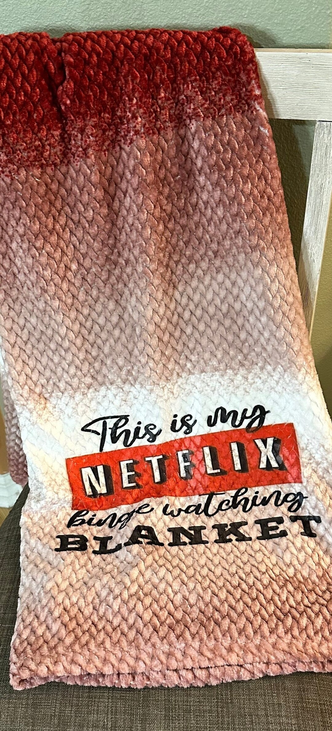 This is My Netflix Binge Watching Blanket Fuzzy Soft Throw Etsy