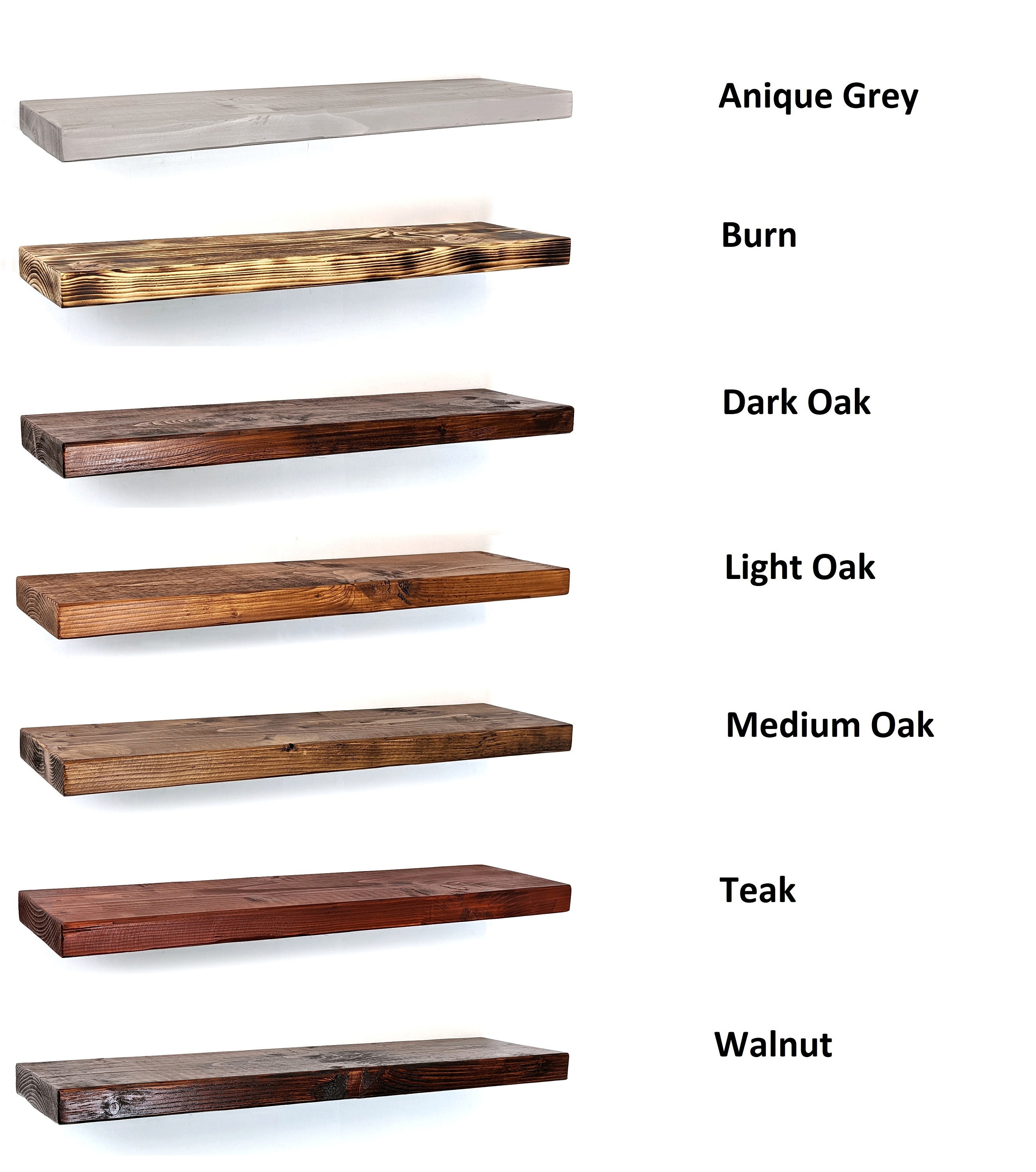 Wooden Antique Style Floating Shelf Handmade Vintage Rustic Etsy UK