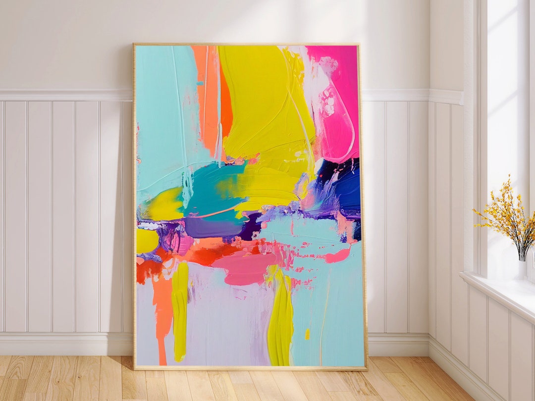 Colorful Printable Art, Colorful Painting Art, Colorful Abstract Art ...