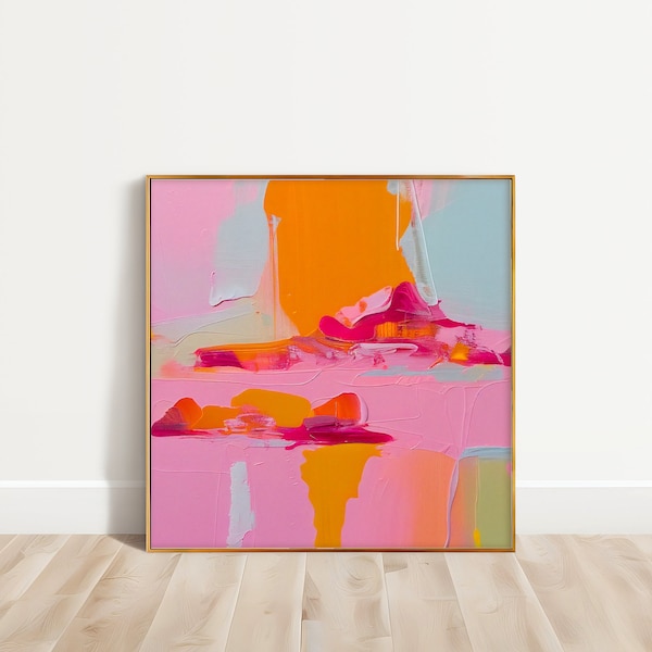 Colorful Wall Art, Modern Wall Art, Abstract Painting, Abstract Print, Bright Color Print, Digital Print, Digital Download, NinaDerosierArt