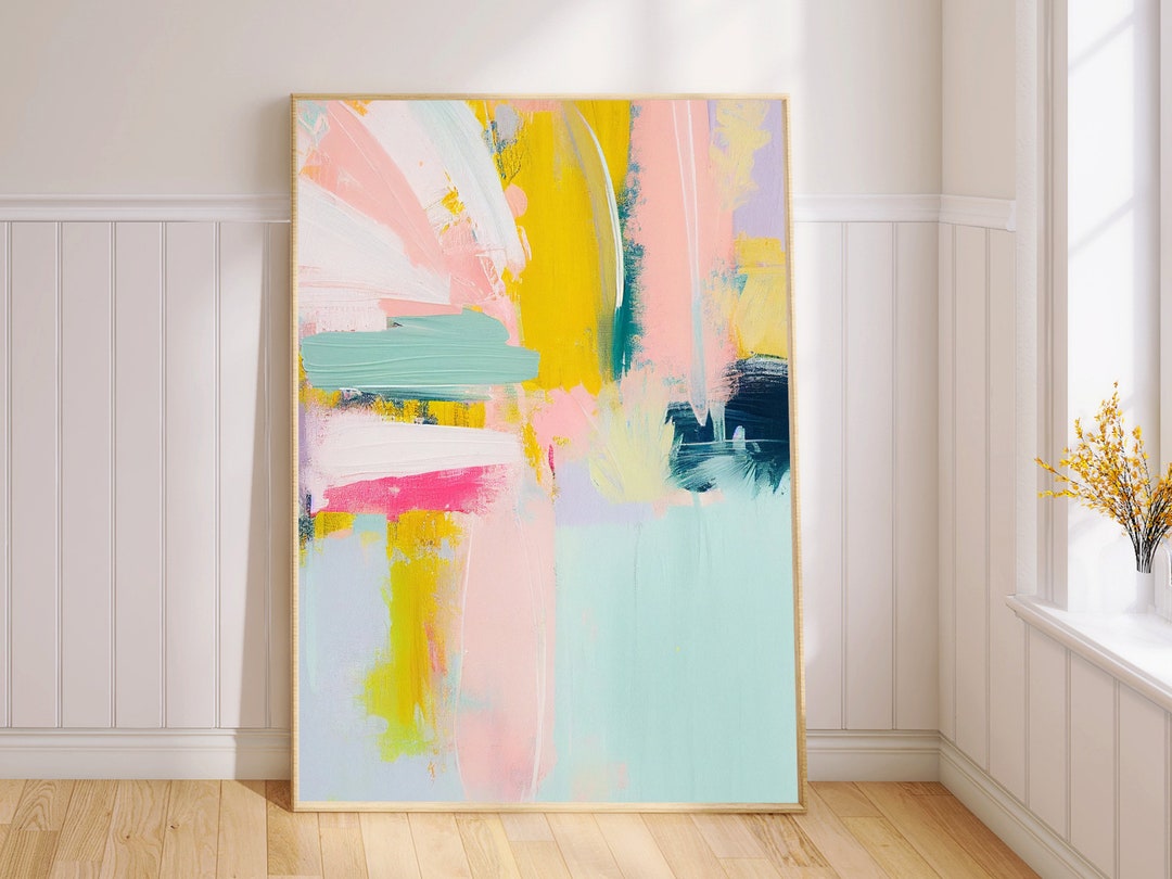 Colorful Abstract Art, Colorful Wall Art, Digital Download, Modern Wall ...