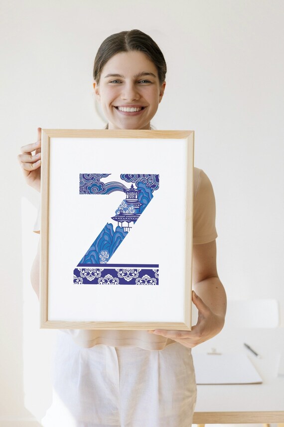 Letter z Printable Initial z Letter Etsy