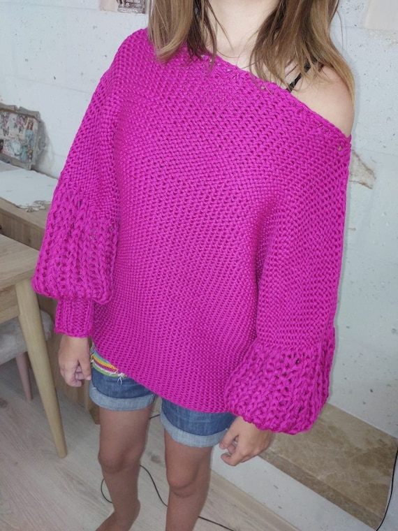 jersey fucsia mujer