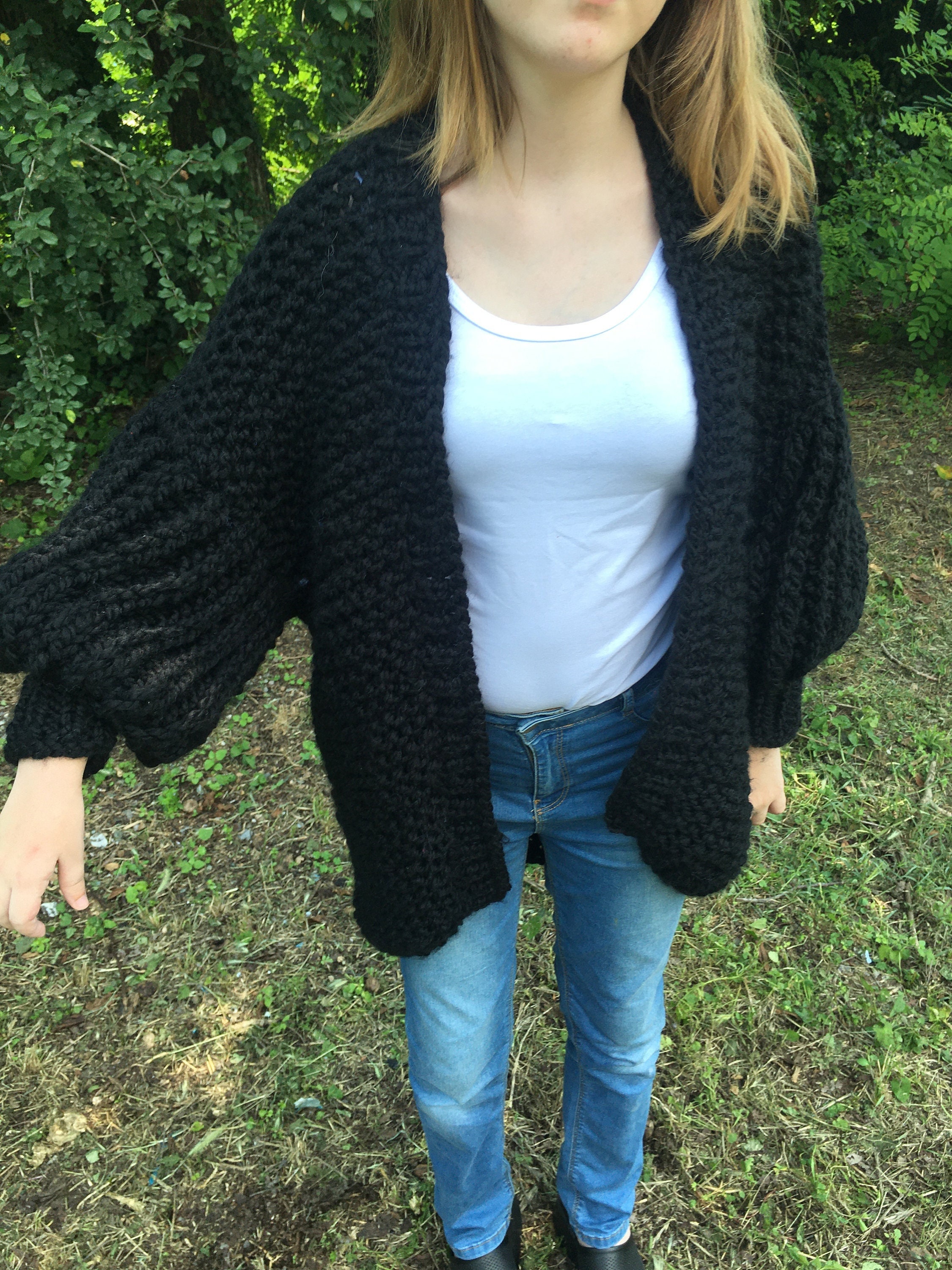 トップス ALMOSTBLACK OVERSIZE KNIT CARDIGAN ALMOSTBLACK 22SS OVERSIZE KNIT CARDIGA