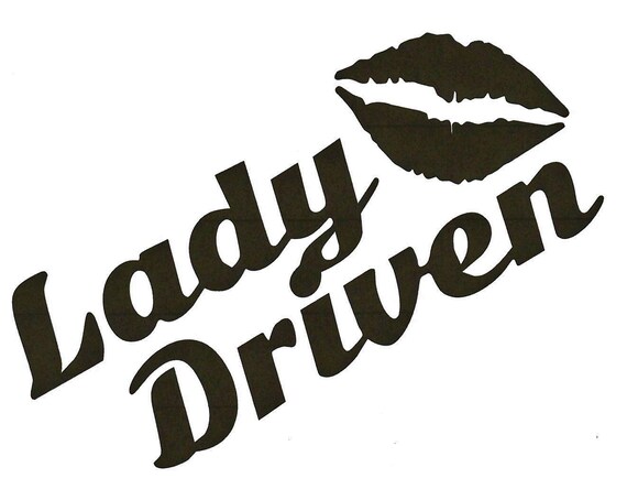 Lady driven decal discount