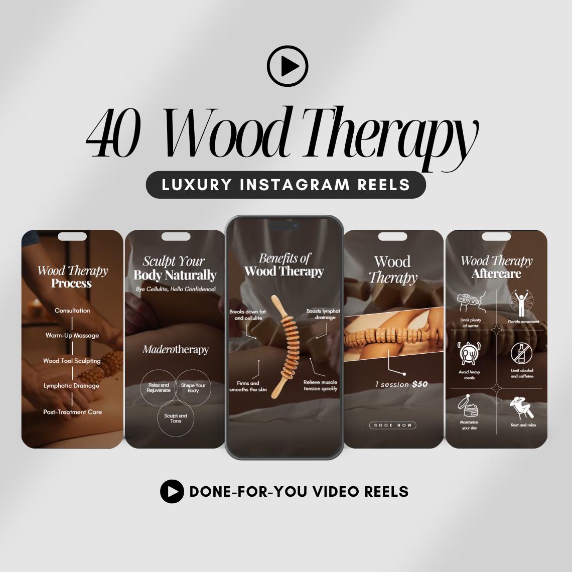 40 Holztherapie Instagram Walzen | Maderotherapie Spiralen | Holztherapie Instagram Vorlagen | Körperformung Rollen | Holztherapie-Massagerollen
