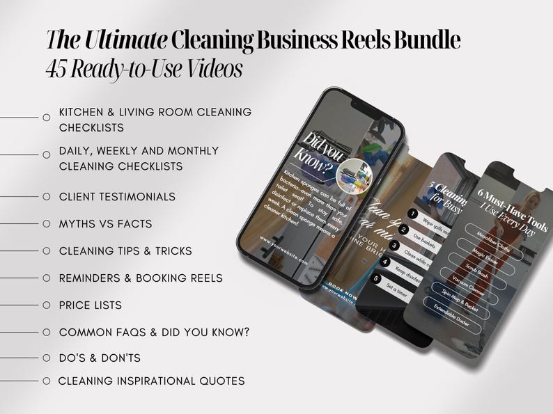 Cleaning Business Video Reels | Cleaning Social Media Templates | Cleaning Business Instagram Reels | Cleaning Business Templates