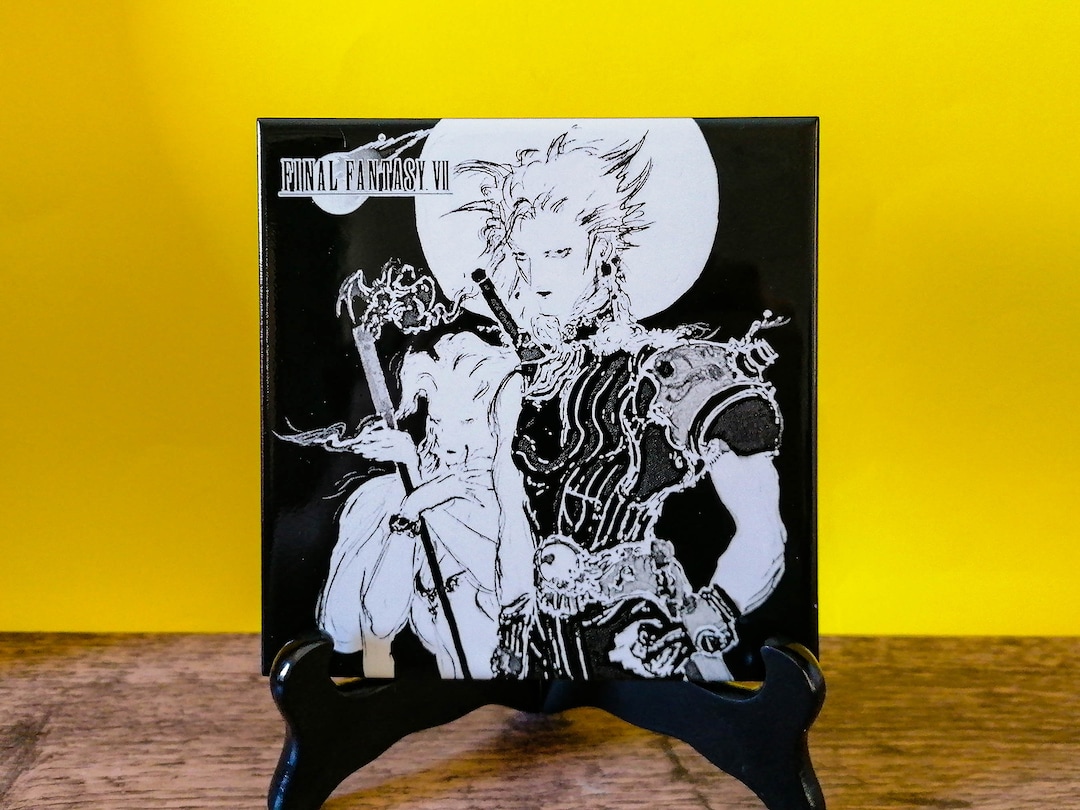 Cloud and Aeris / Aerith Final Fantasy VII Under the Moon Laser