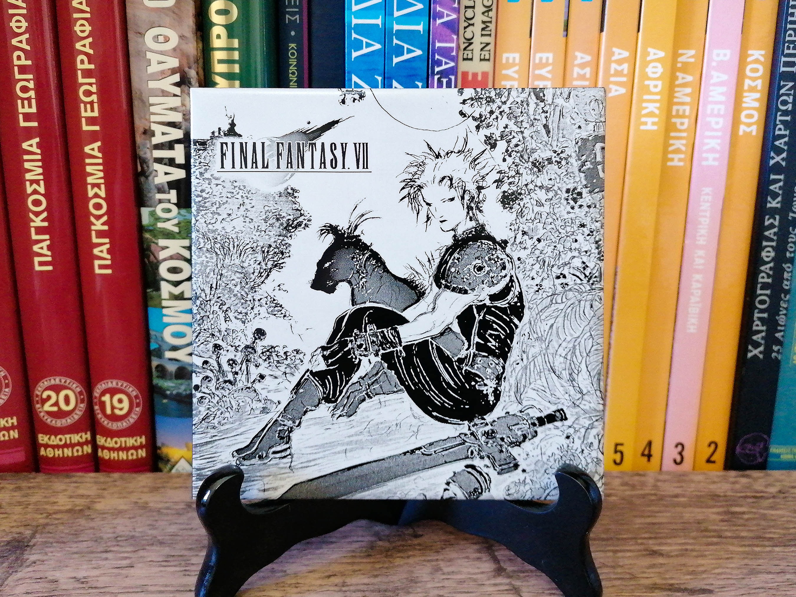 Final Fantasy VII Cloud and Red XIII Resting Laser Engraved Tile