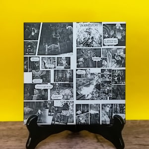 Vagrant Story Comic Book tuile gravée au laser - oeuvre de jeu vidéo - oeuvre d'Akihiko Yoshida
