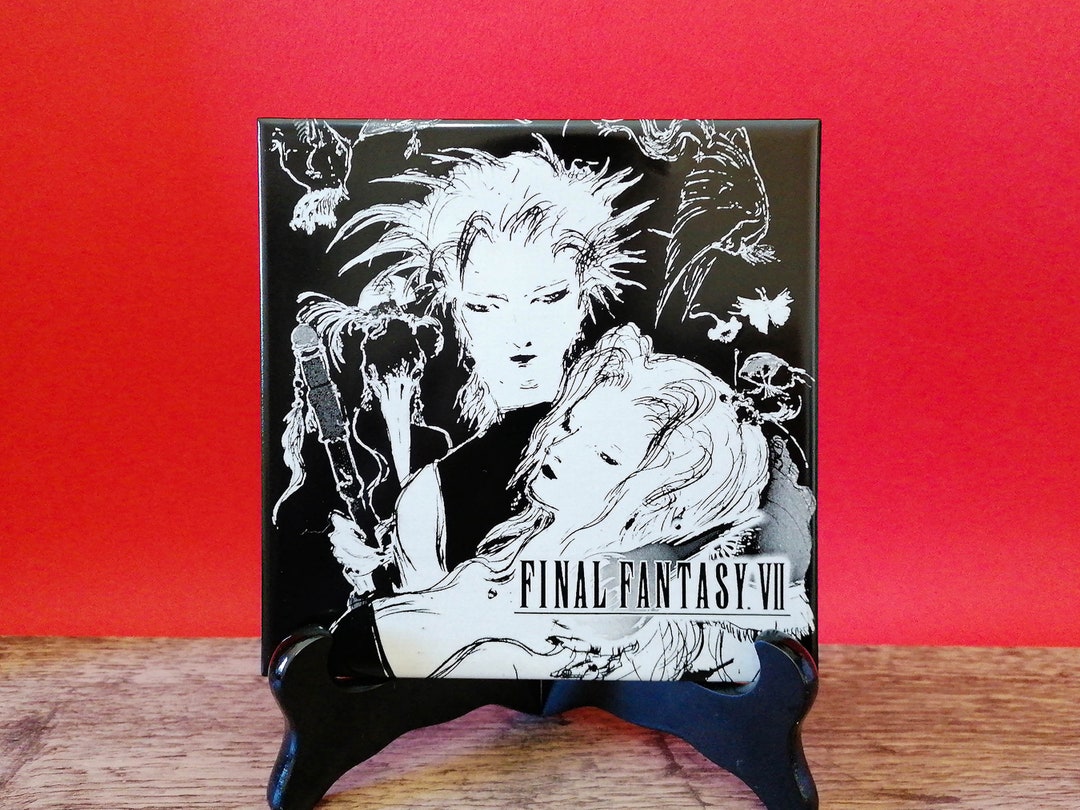 アクセサリー・ヘアアクセサリー Limited FFVII Art Scarf Yoshitaka Amano Yoshitaka Amano Heel Silkscreen Final Fantasy FF7 Character