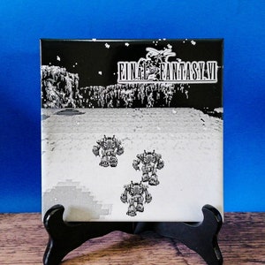 Final Fantasy VI laser engraved tile - Walk Towards Narshe - Video game artwork
