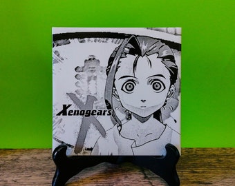 Xenogears Abel tuile gravée au laser - oeuvre de jeu vidéo - oeuvre Xenogears