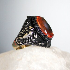 Scorpion Silver Ring Zultanite Stone, Colour-changing Stone, Sultanite Gemstone Handmade Silver Ring, Gift for Men, 925 Silver