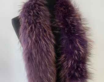 racoon fur hood trim