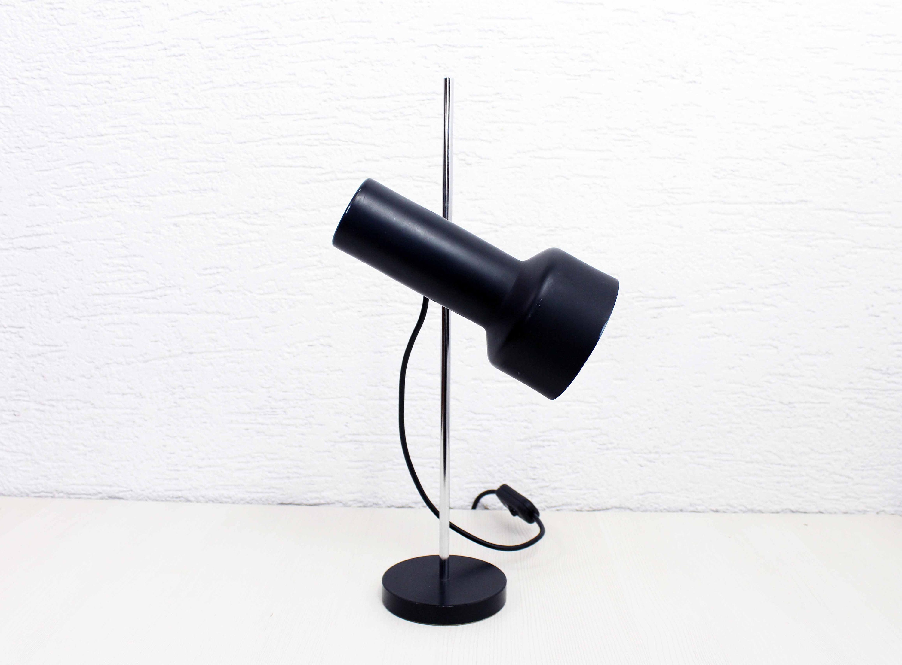 Lampe de Bureau Métal Noir Années 70