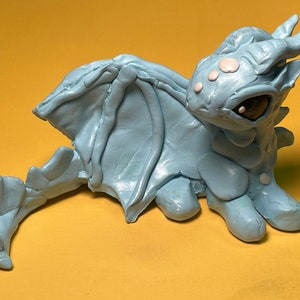 OOAK polymer clay sky drgon large