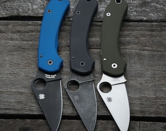 AWT Spyderco Para 3 SKINNY Scales – Agent Series – Various Anodized Colors