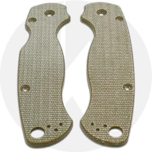 Knives Plus Spyderco Para Military 2 Micarta Scales - Green