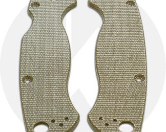 Knives Plus Spyderco Para Military 2 Micarta Scales - Green