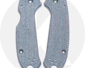 Knives Plus Spyderco SKINNY Para 3 Blue Denim Micarta Scales