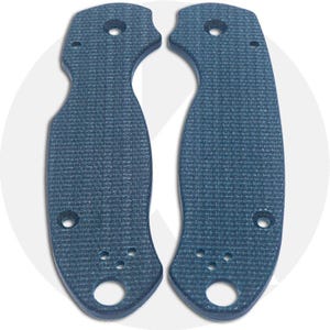 Knives Plus Spyderco Para 3 Micarta Scales - Blue