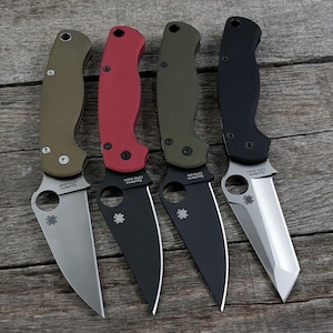 AWT Spyderco ParaMilitary 2 Scales – Agent Series - Liner Delete – Various Anodized Colors - USA Made