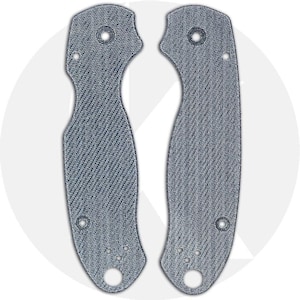 Knives Plus Spyderco Para 3 Blue Denim Micarta Scales