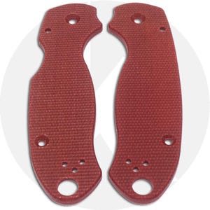 Knives Plus Spyderco Para 3 Micarta Scales – Red