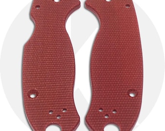 Knives Plus Spyderco Para 3 Micarta Scales – Red