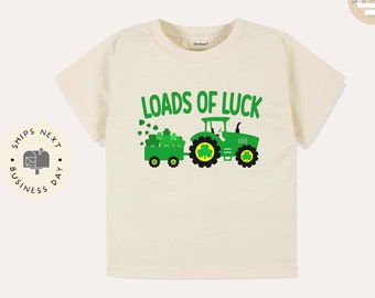 Loads of luck Toddler TShirt, St. Patrick's day kids shirt, Natural toddler Tee
