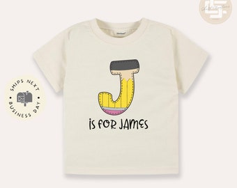 Personalized first day of school Toddler TShirt, Back to school  kids shirt, Monogram back to school Tee.
