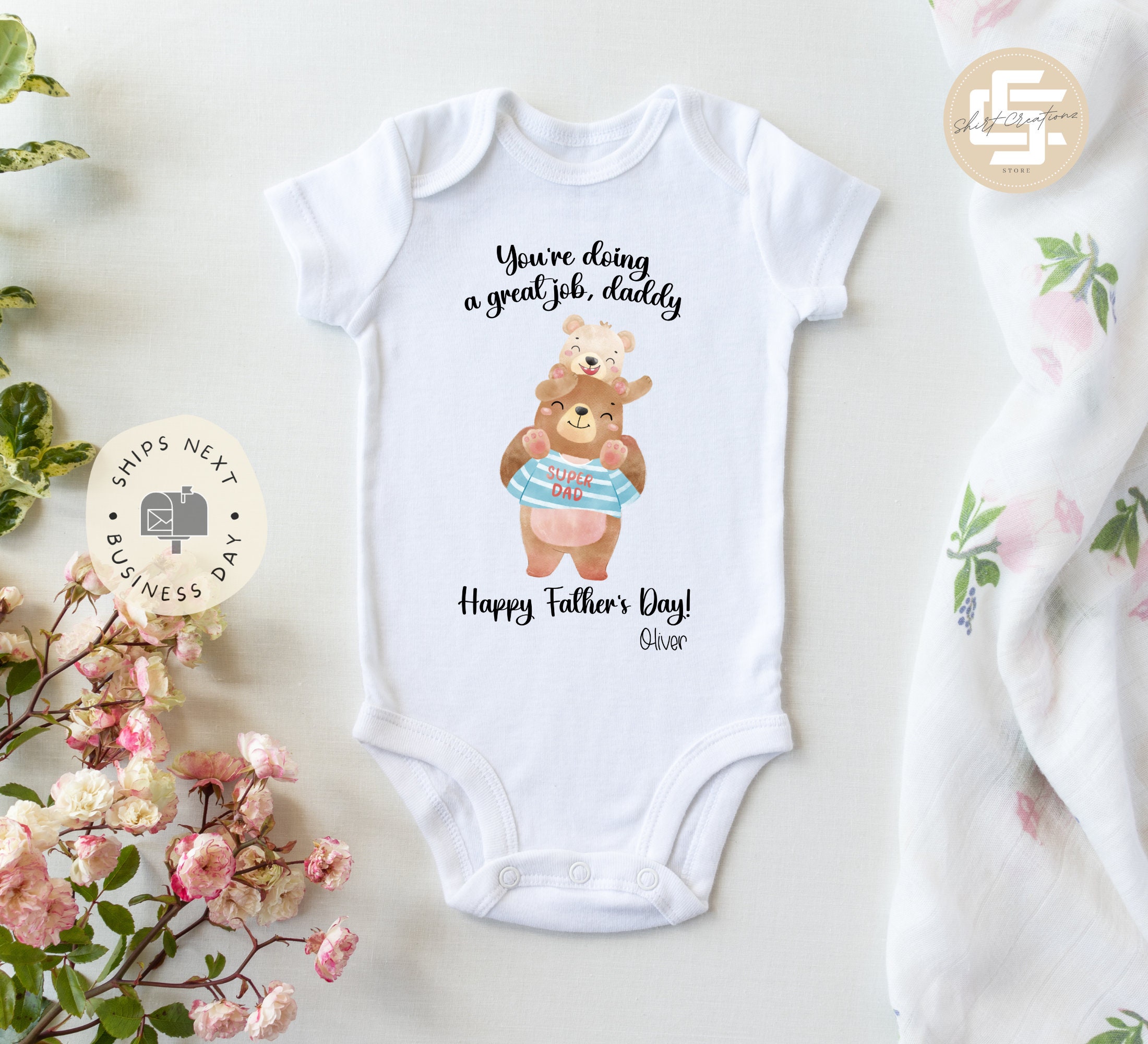 Fathers Day Onesies Etsy