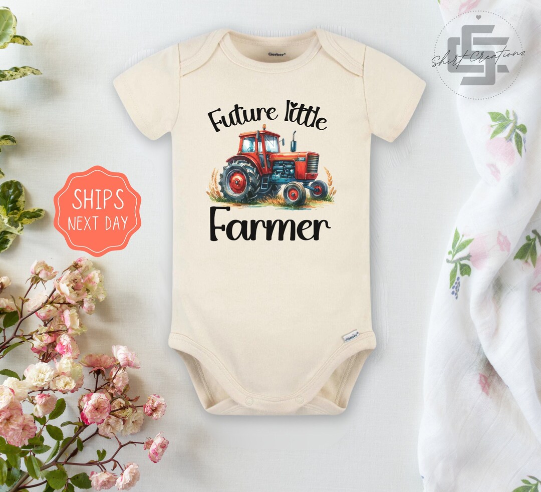 Little Farmer 2-Piece Baby Set – Short Sleeve Shirt & Overalls main image 0