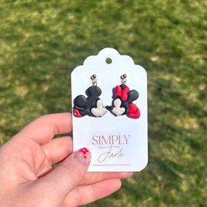 Kissing mouse earrings