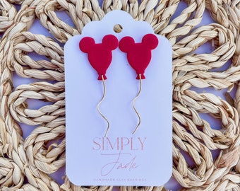 Disney balloon clay earrings