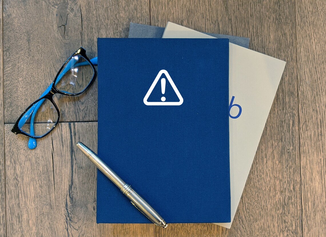 Caution Sign Facetime Warning Notebook Journal Custom Birthday Etsy